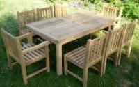 Southwold Rectangular Teak 180cm Table Set with Southwold Chairs