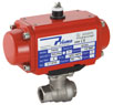 Pneumaticical operated stainless steel ball valve