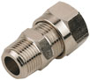 Wade nickel plated compression fittings.
