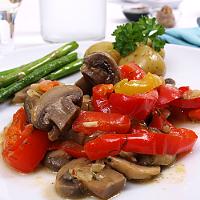 Red Pepper & Mushroom Stroganoff