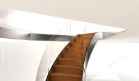 Sweeping double helical staircase