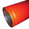 Grooved end steel tube.