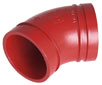 Grooved end pipe fittings.