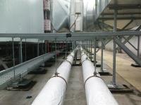 Flat Roof Framework pipe supports 