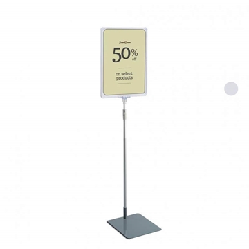 Floorstanding Signage for conferences venues, white frame