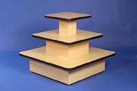 Maple Three tier square table 990x1200x1200mm