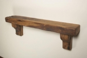 rustic mantel shelf