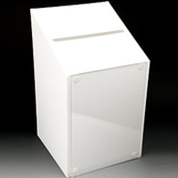 White Acrylic Suggestion Box