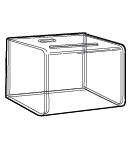 Clear Acrylic Suggestion or Survey Box Various Sizes