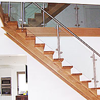 Cut Stringer solid Oak staircase 