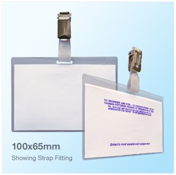 PVC Nameholder STRAP 100x65mm (Box of 100)