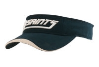 Cotton Visor With Contrast Sandwich and Peak