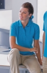 Henbury Ladies Fit Pique Polo with Stand Up Collar
