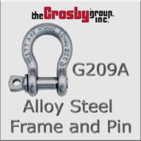 Crosby G-209A Full Alloy Steel Screw Pin Shackle 