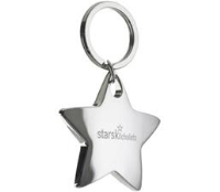 STAR METAL KEYRING