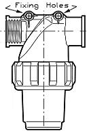 Diverter Shoe Valves & Foot Strainers in Plastic