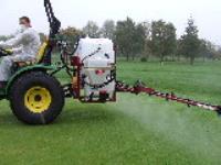 Tractor mounted groundcare sprayer