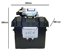 Complete Pump Box with Varistream & Shurflo 100psi Pump