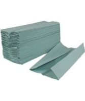 C-fold Green 1ply Paper Hand Towel