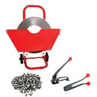 19mm BOXED STEEL STRAP WITH MOBILE DISPENSER, TENSIONER, CRIMPER & SEALS