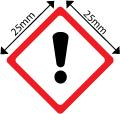 Irritant GHS Hazard Warning Labels