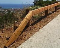 Natural Timber Clad Safety Barrier Systems