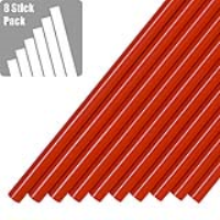TECBOND 232-12-200 12mm x 200mm Red Glue Sticks 8 Stick Pack
