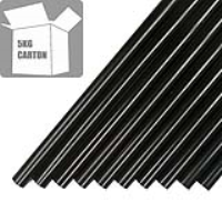 TECBOND 7718-12 12mm x 250mm Polyamide Black Glue Sticks 5kg (2 x 2.5kg) Packs