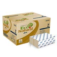 Lucart Eco Natural 2 ply Beige Z-Fold Paper Hand Towels