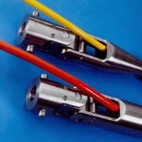 Off-shore terminations for cables, umbillicals and ropes