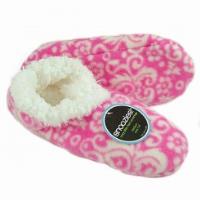 Snoozies! Slippers / Socks - Brocade - Pink