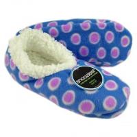 Snoozies! Slippers / Socks - Modern Dots - Blue