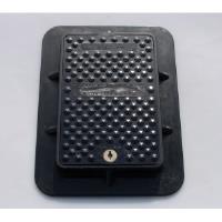 300 x 210mm Lightweight Composite Manhole Cover with Lock. Load Rated to C250