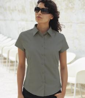 Russell Collection Ladies Short Sleeve Easy Care Fitted Shirt