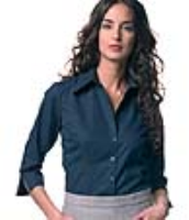 Russell Collection Ladies 3/4 Sleeve Tencel Fitted Shirt