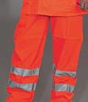 Yoko Hi-Vis Orange Waterproof Contractor Trousers