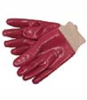 JSP Red PVC Knit Wrist Gloves (Pack of 12)