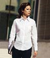 Fruit of the Loom Lady Fit Long Sleeve Poplin Shirt