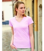 Fruit of the Loom Lady Fit Valueweight V Neck T Shirt