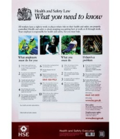 Health and Safety Law Poster 42x60cm