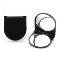 Black Plastic Compact Mirror