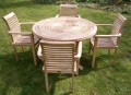 Turnworth 120cm Round Ring Table Set with Lovina Stacking Chairs