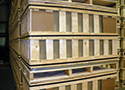 Hardboard lined crates
