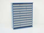 90 Drawer Cabinet with doors - Grey Body<br/>H1070 x W895 x D305mm
