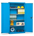 Leaf Door Cupboard with 4 shelves and 3 drawers<br/>H2000 x W1023 x D555mm