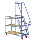 3 Tier Trolley<br/>Plywood Trays<br/>H1150 x L1325 x W495