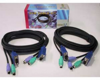 Newlink KVM Cable Set 2 sets of SVGA HD15 with 2 x PS2 Mini Din 1.8m