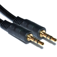 3.5mm Stereo Jack to Jack Audio Cable Lead Gold  1.2m