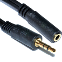 3.5mm Stereo Jack to Socket Headphone Extension GOLD Cable  5m