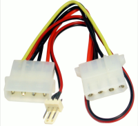 Power Converter Cable 4 pin LP4 Molex Female to 3 pin Fan Adapter